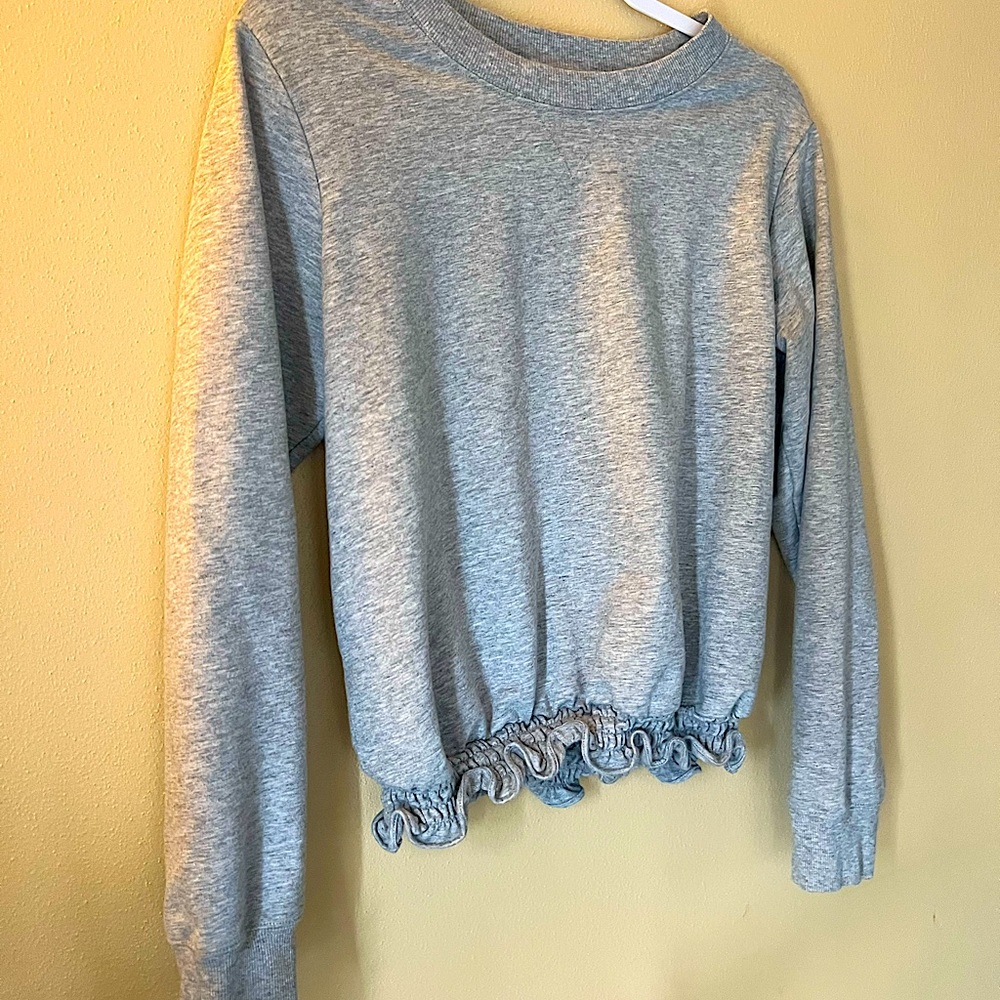 Adorable Michael Kors Ruffle Bottom Sweatshirt